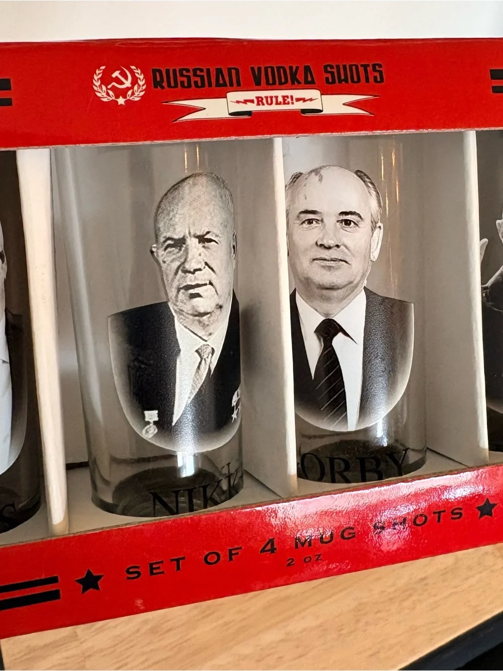Russian Vodka “Mug” Shots Set of 4